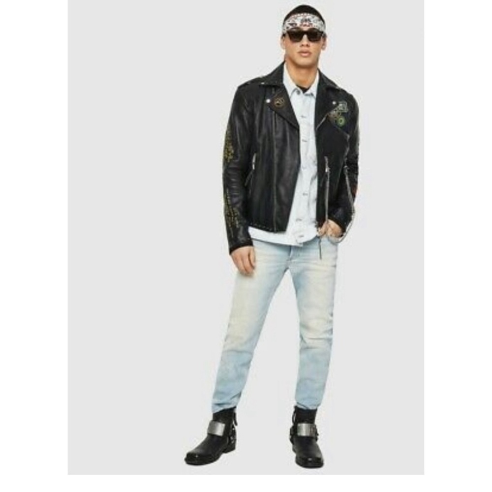 Diesel Faded Blue Men's Straight Jeans - Picture 15 of 16